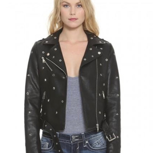 vigoss star leather jacket